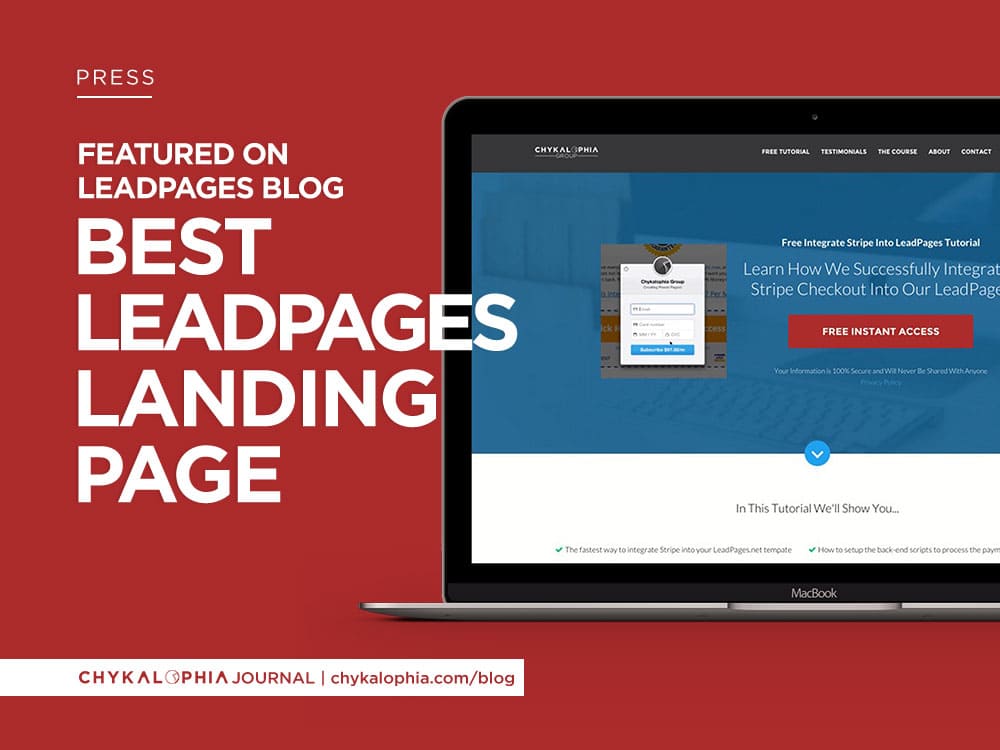 Featured: Best Leadpages Landing Page May–June 2015