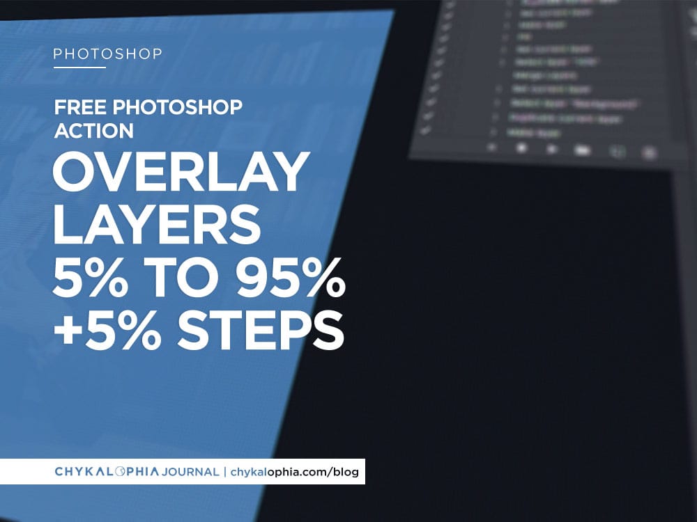 Free Photoshop Action: Create Image Overlay Based On Foreground Color 5% To 95%
